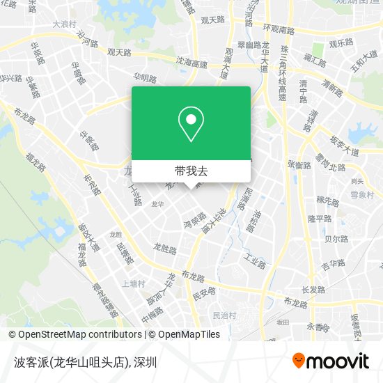 波客派(龙华山咀头店)地图