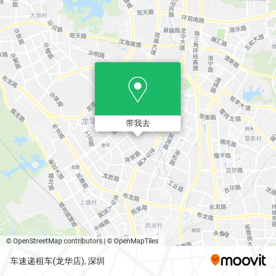 车速递租车(龙华店)地图