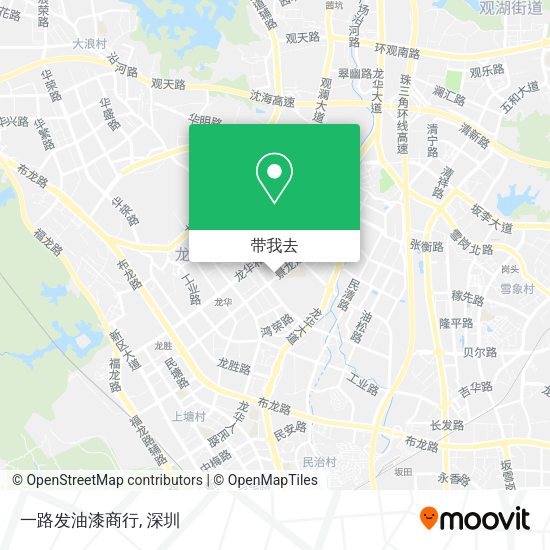 一路发油漆商行地图
