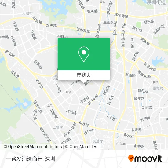 一路发油漆商行地图