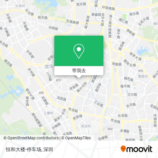 恒和大楼-停车场地图