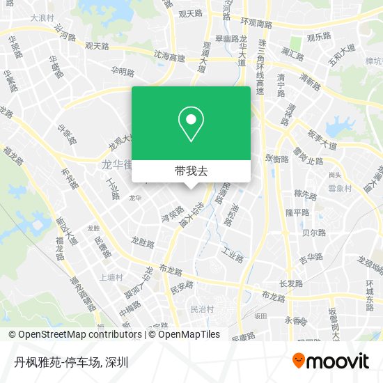丹枫雅苑-停车场地图