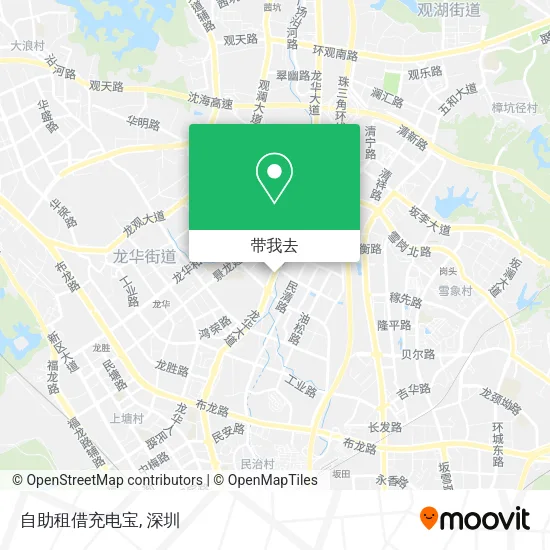 自助租借充电宝地图