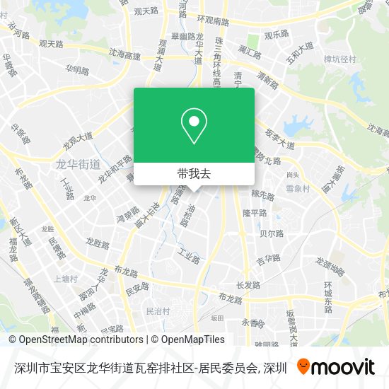 深圳市宝安区龙华街道瓦窑排社区-居民委员会地图