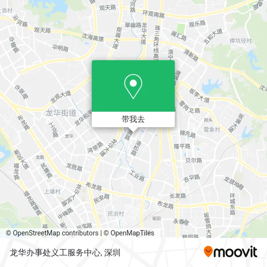 龙华办事处义工服务中心地图