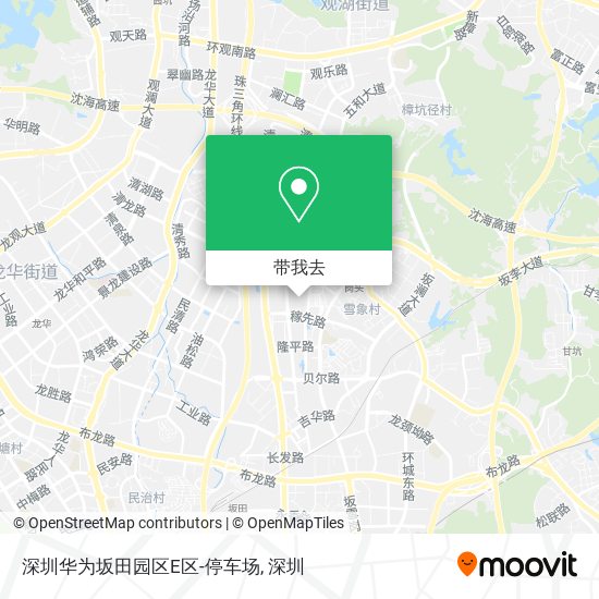 深圳华为坂田园区E区-停车场地图