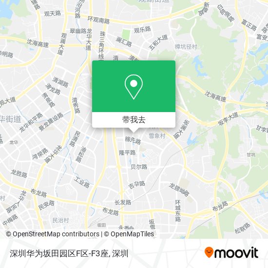 深圳华为坂田园区F区-F3座地图