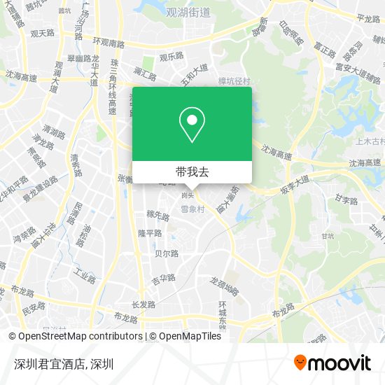 深圳君宜酒店地图