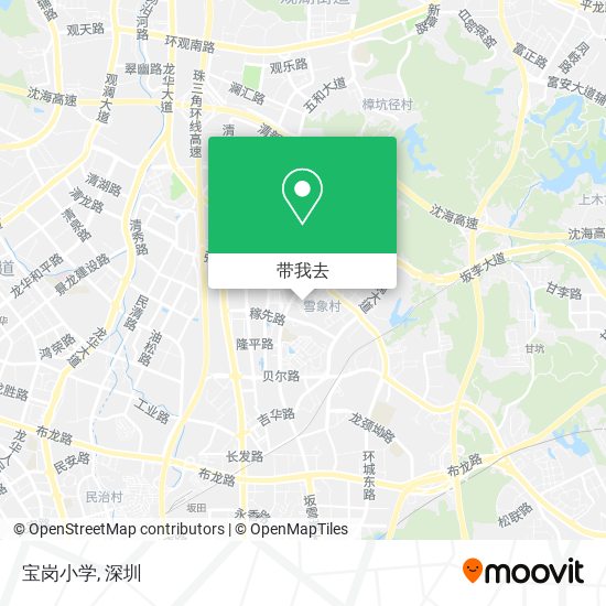 宝岗小学地图