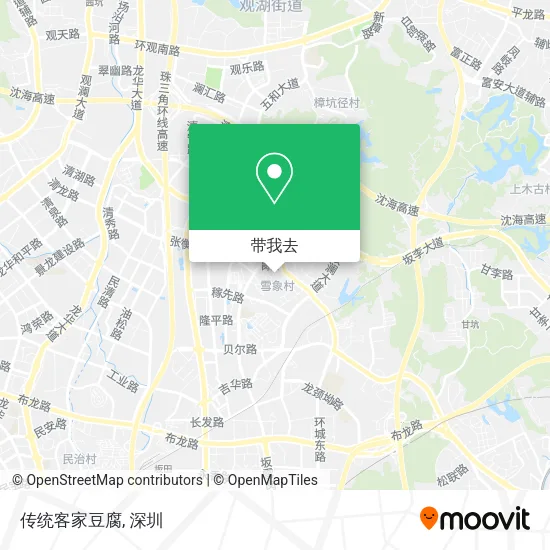 传统客家豆腐地图