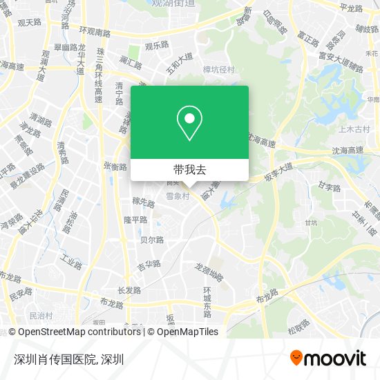 深圳肖传国医院地图