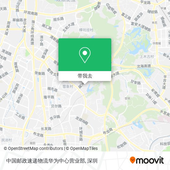 中国邮政速递物流华为中心营业部地图