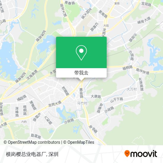 横岗樱总业电器厂地图