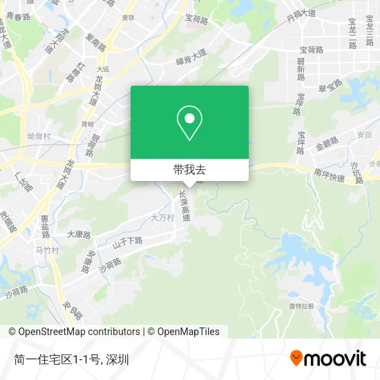 简一住宅区1-1号地图