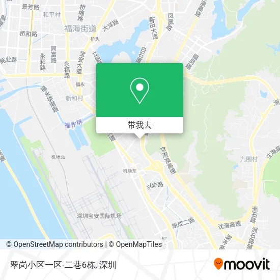 翠岗小区一区-二巷6栋地图