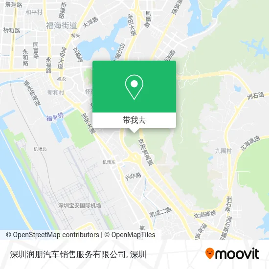深圳润朋汽车销售服务有限公司地图