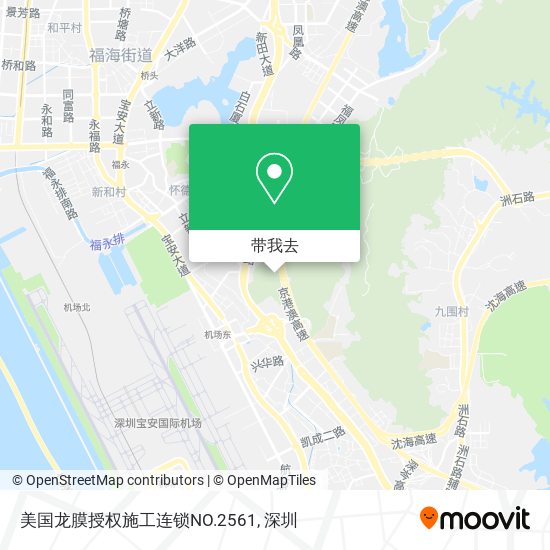 美国龙膜授权施工连锁NO.2561地图