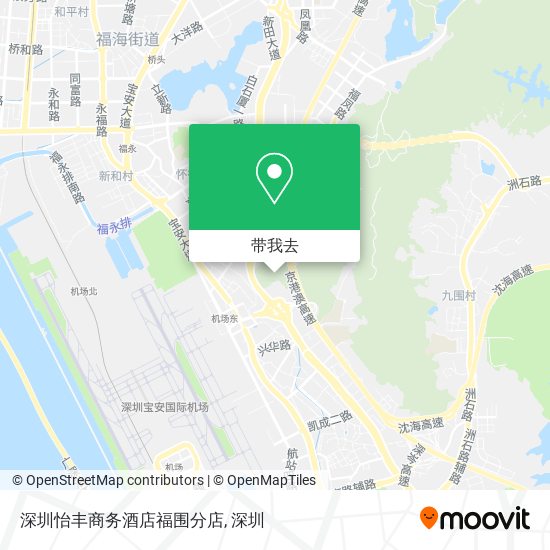 深圳怡丰商务酒店福围分店地图