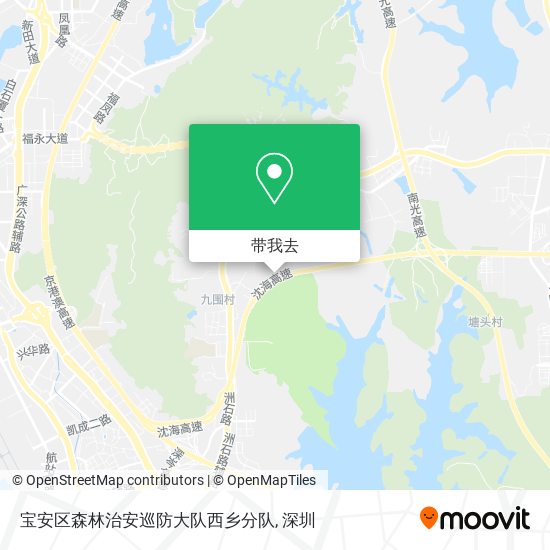 宝安区森林治安巡防大队西乡分队地图