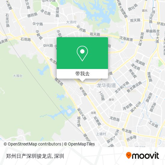 郑州日产深圳骏龙店地图