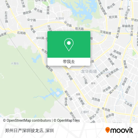 郑州日产深圳骏龙店地图