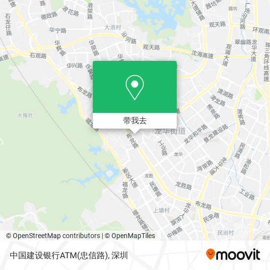 中国建设银行ATM(忠信路)地图