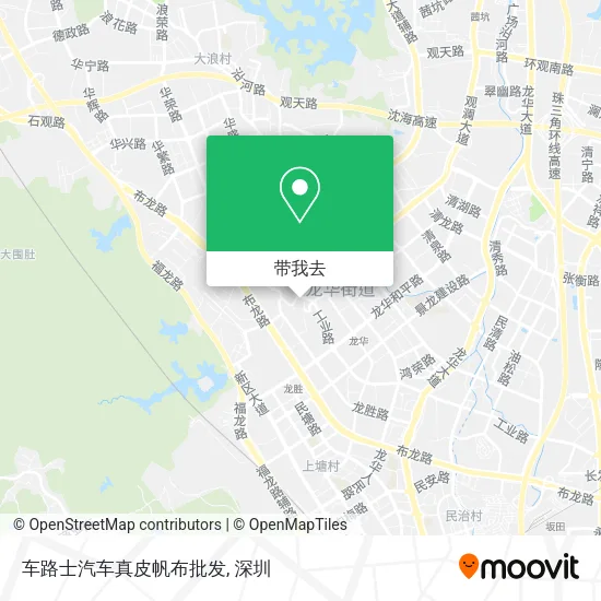 车路士汽车真皮帆布批发地图