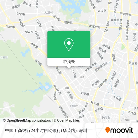 中国工商银行24小时自助银行(华荣路)地图
