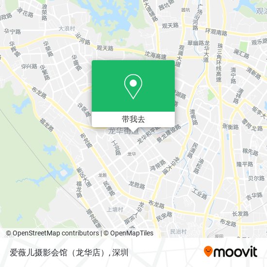 爱薇儿摄影会馆（龙华店）地图