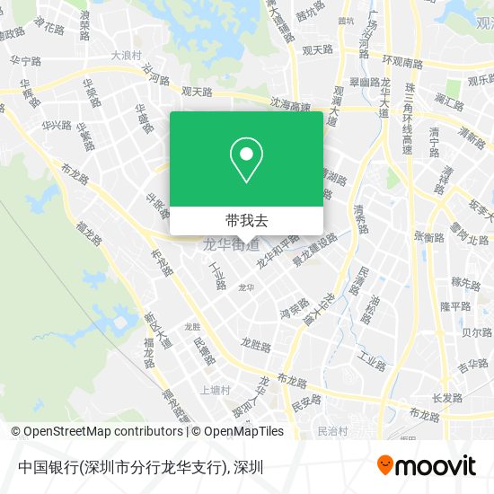 中国银行(深圳市分行龙华支行)地图