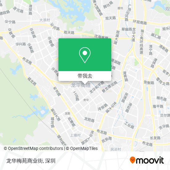 龙华梅苑商业街地图