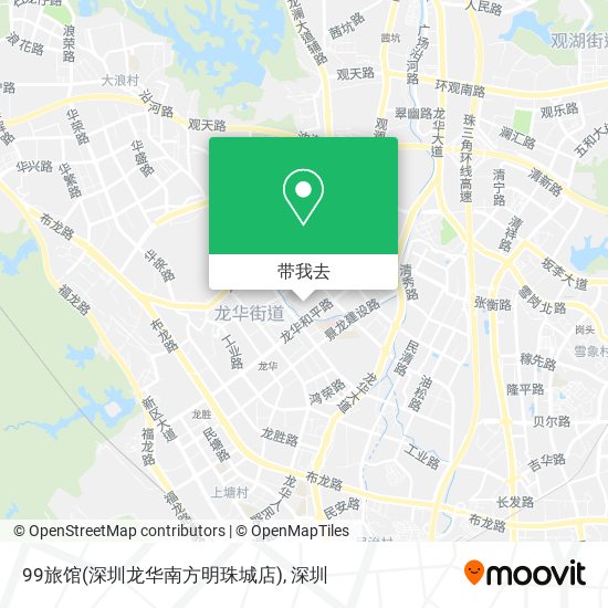 99旅馆(深圳龙华南方明珠城店)地图