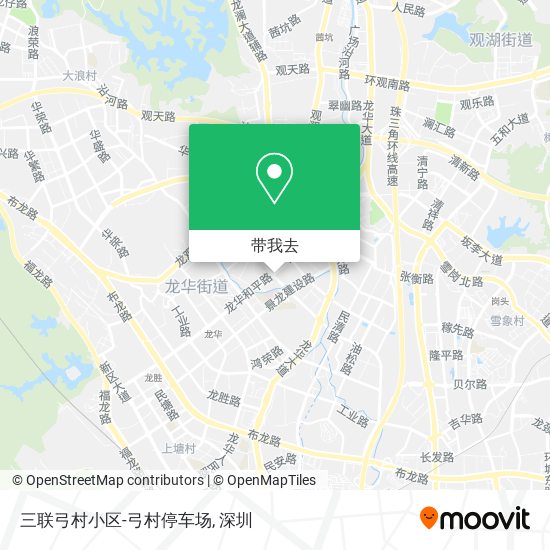 三联弓村小区-弓村停车场地图