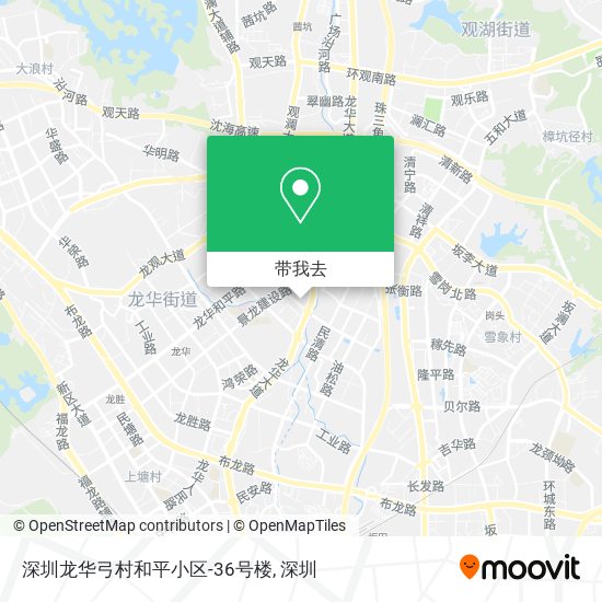 深圳龙华弓村和平小区-36号楼地图