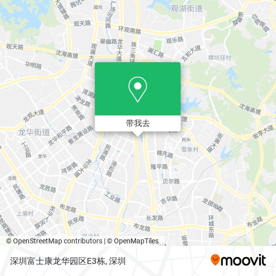 深圳富士康龙华园区E3栋地图