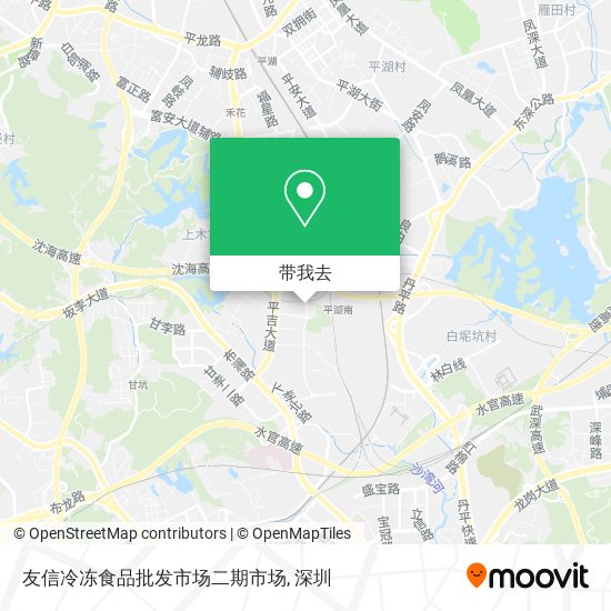 友信冷冻食品批发市场二期市场地图