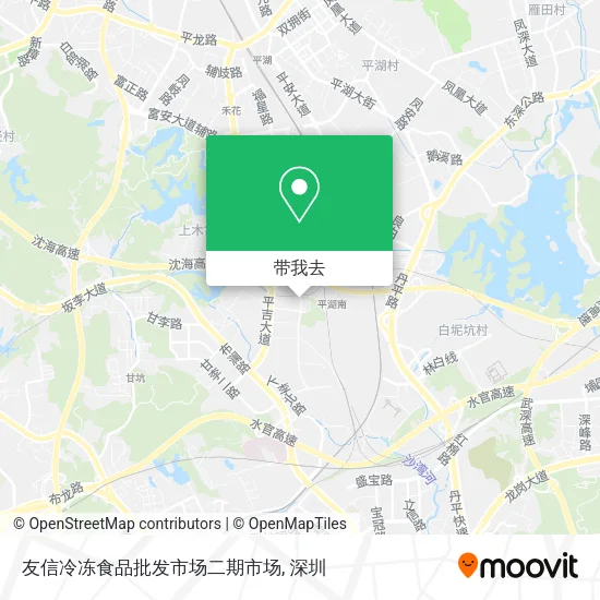 友信冷冻食品批发市场二期市场地图