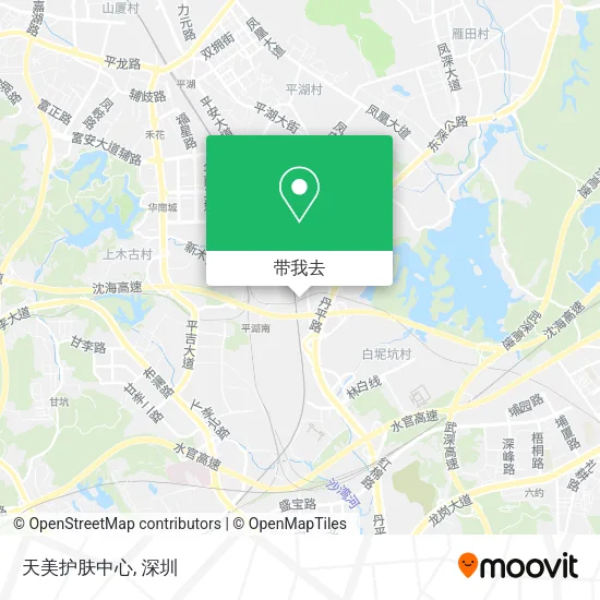 天美护肤中心地图