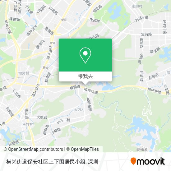 横岗街道保安社区上下围居民小组地图