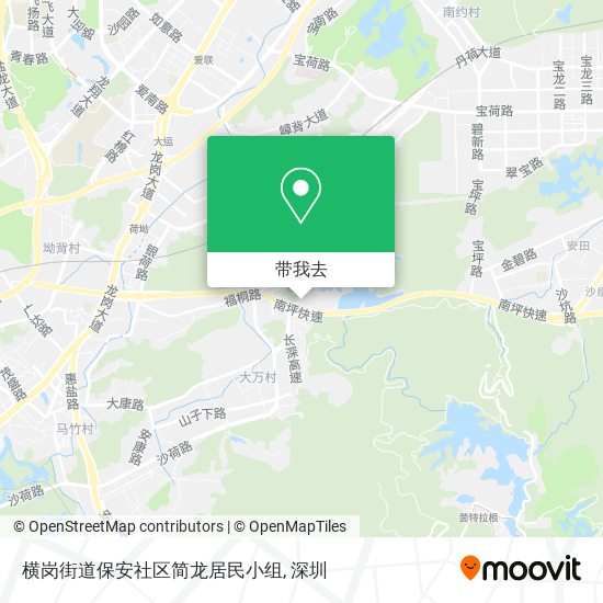 横岗街道保安社区简龙居民小组地图