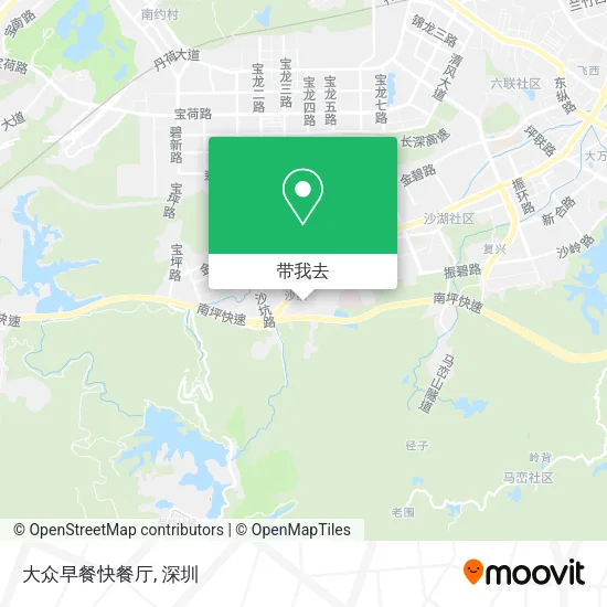 大众早餐快餐厅地图