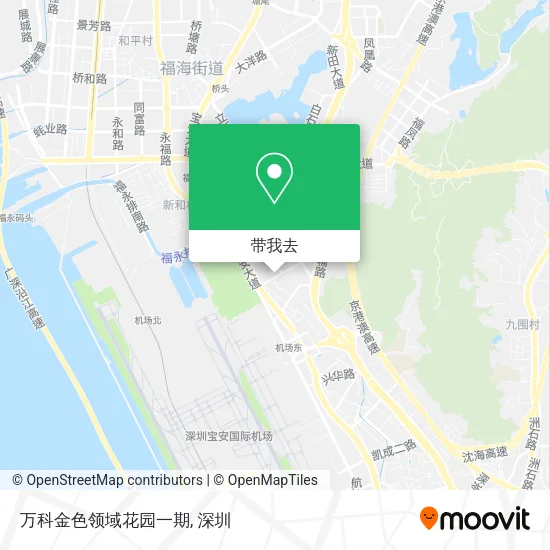 万科金色领域花园一期地图