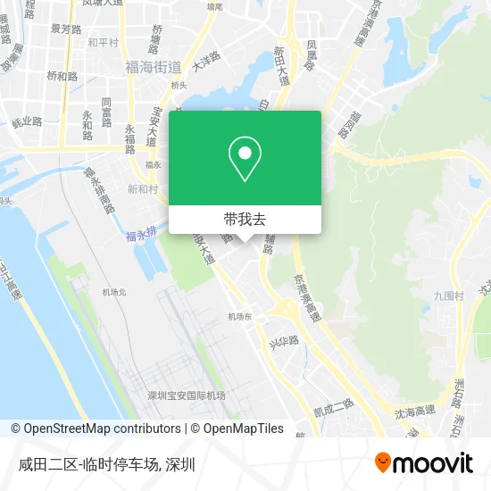咸田二区-临时停车场地图