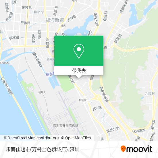 乐而佳超市(万科金色领域店)地图