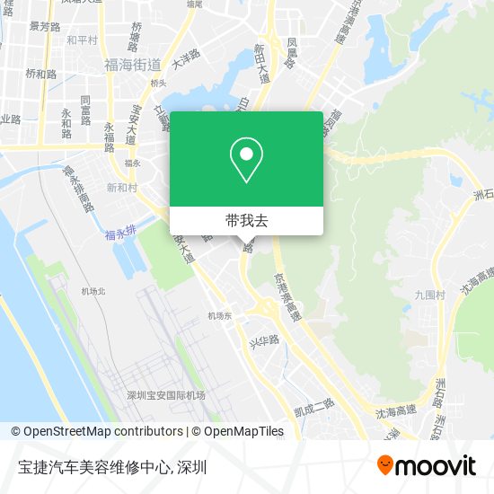 宝捷汽车美容维修中心地图