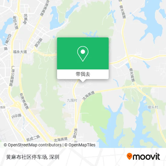 黄麻布社区停车场地图