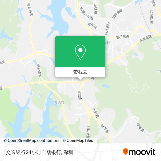交通银行24小时自助银行地图
