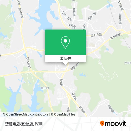 楚源电器五金店地图