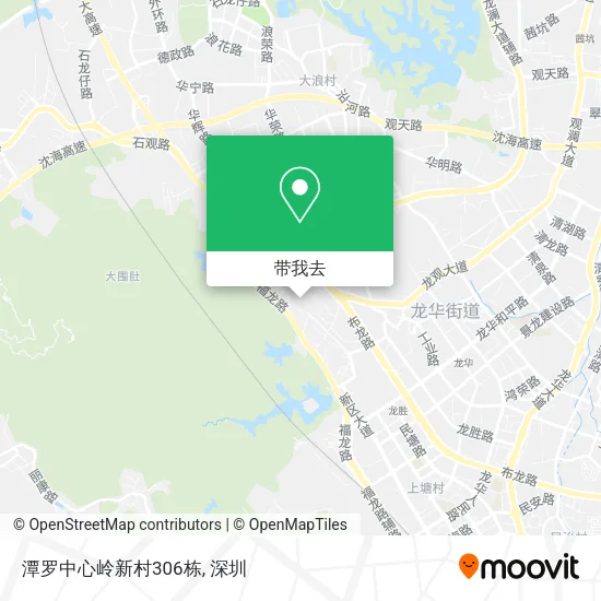 潭罗中心岭新村306栋地图