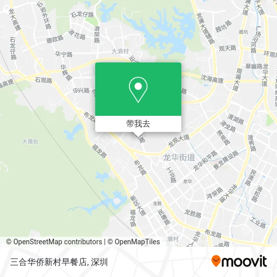 三合华侨新村早餐店地图